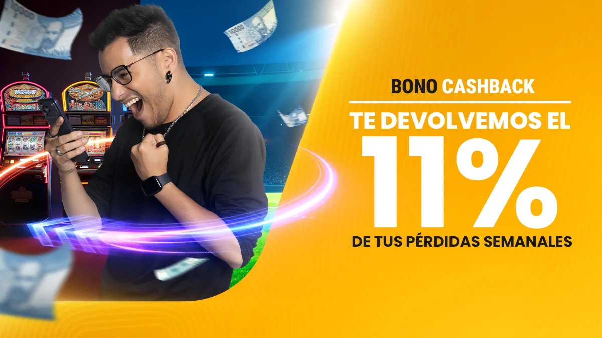 Ejemplo de campaña de bono cashback de Juegalo